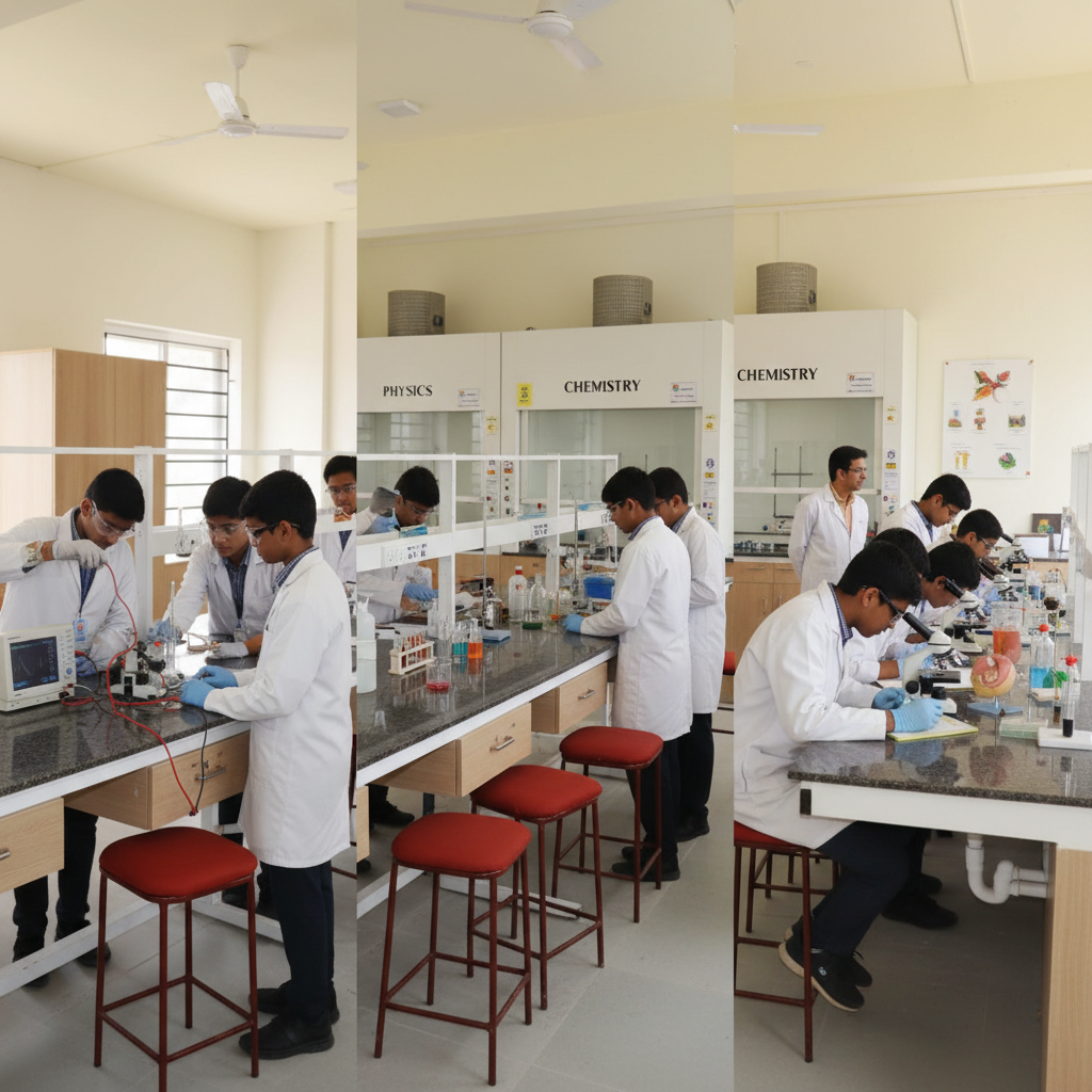 AI learning school Chennai - students using artificial intelligence at The Nest School